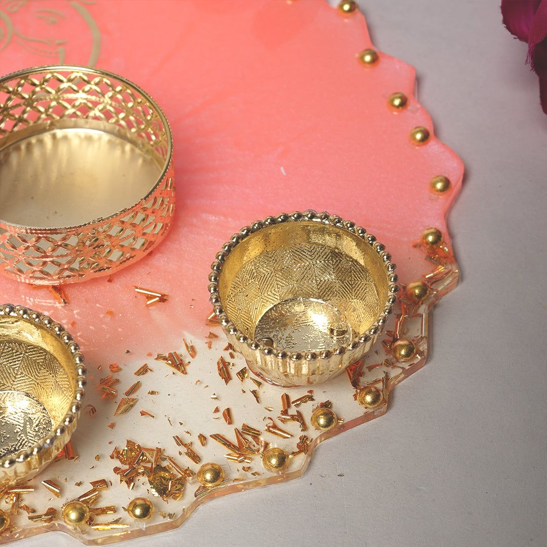 Resin Pooja thaali 6 inch