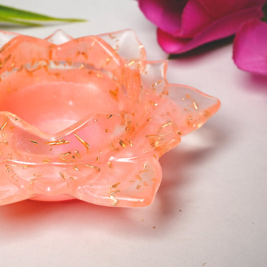 Resin Tealight candle holder 5 inch