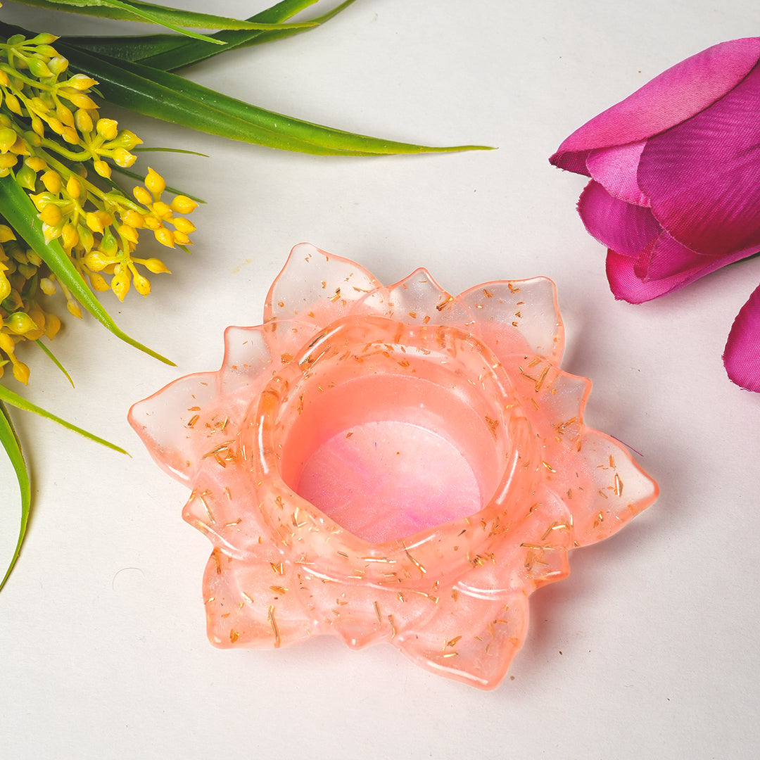 Resin Tealight candle holder 5 inch