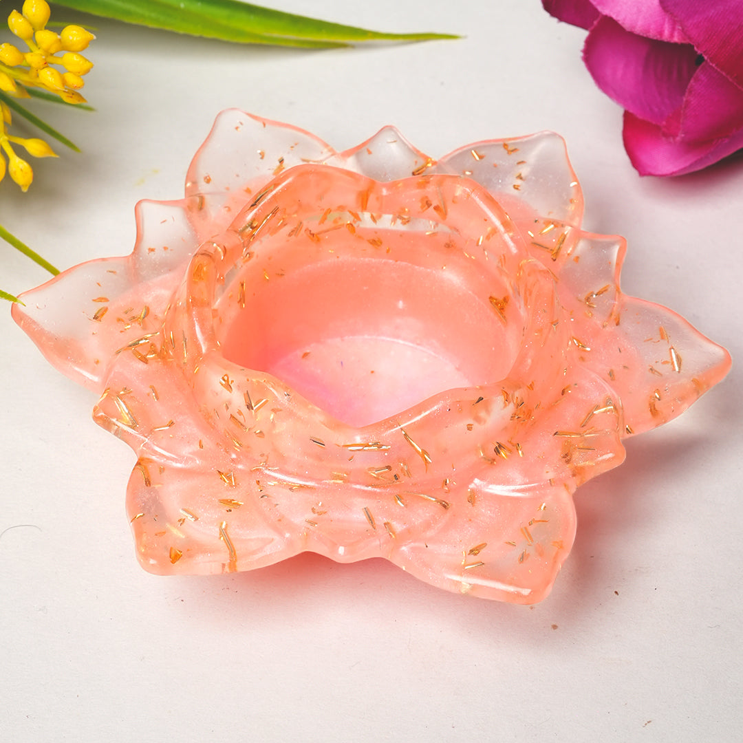 Resin Tealight candle holder 5 inch