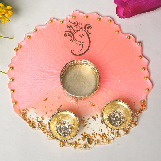 Resin Pooja thaali 6 inch