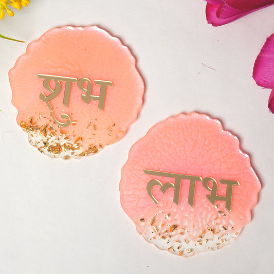 Resin Shubh Laabh Peach