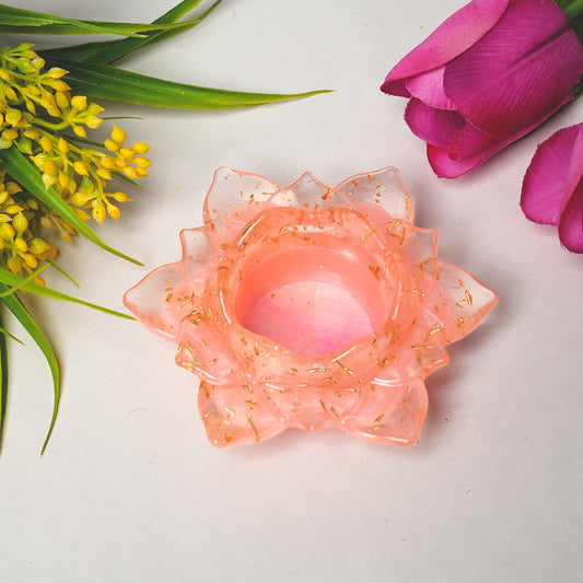 Resin Tealight candle holder 5 inch