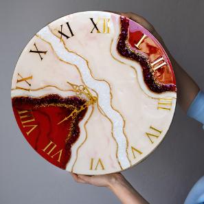 Wall Clock - Regal Red