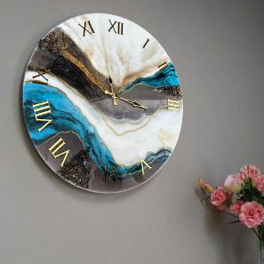 Wall Clock - Ocean Gold