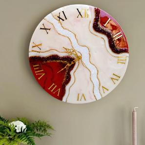 Wall Clock - Regal Red