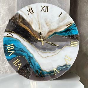 Wall Clock - Ocean Gold