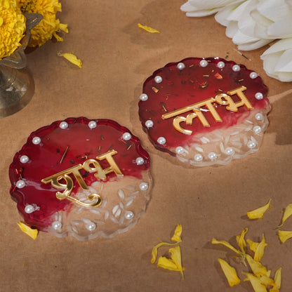 Resin Shubh Laabh Red