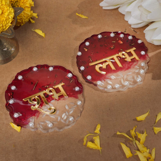 Resin Shubh Laabh Red
