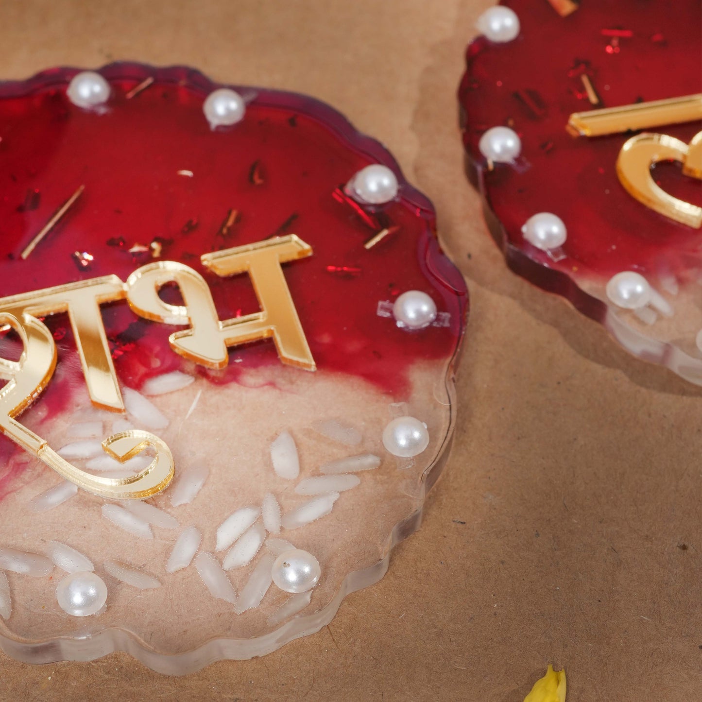 Resin Shubh Laabh Red