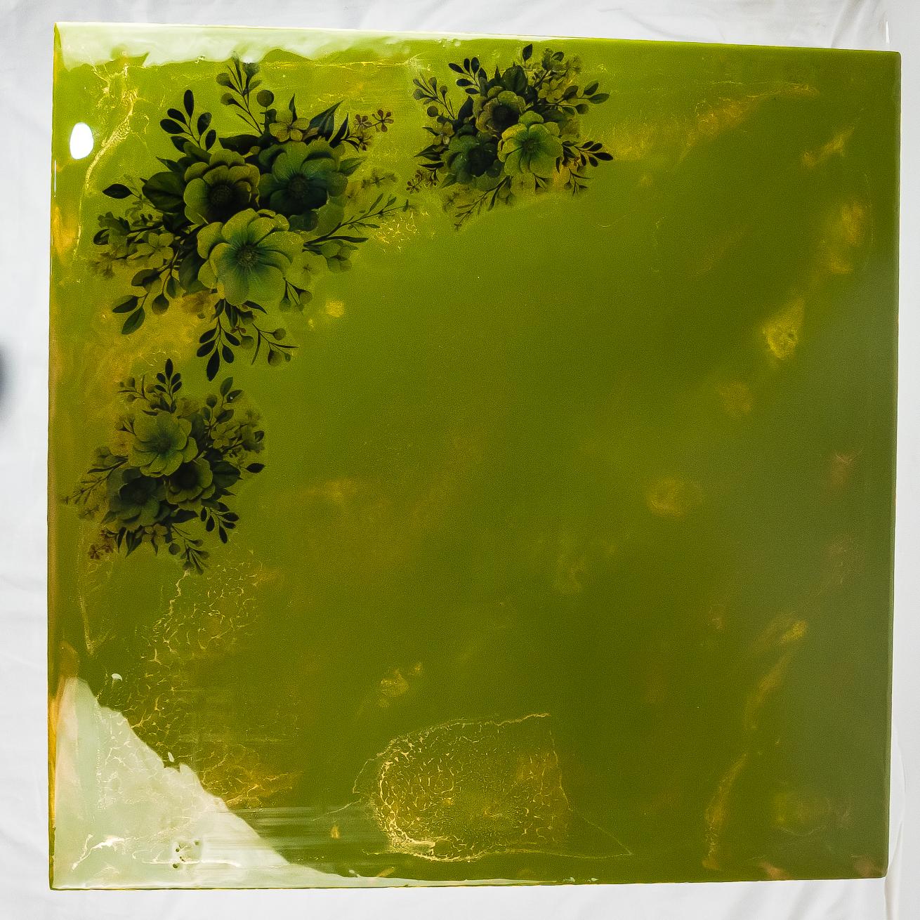 Countertop Resin Coated Tables - Green