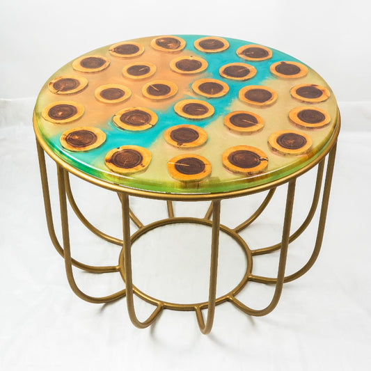 Countertop Tables - Casting Yellow & Blue