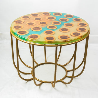 Countertop Tables - Casting Yellow & Blue