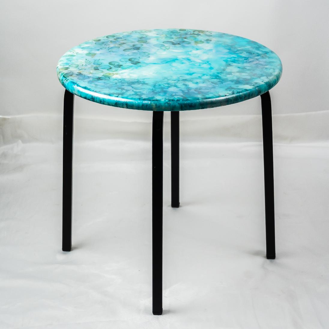 Countertop Tables - Round Blue