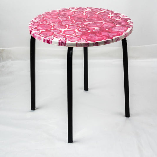 Countertop Tables - Round Magenta