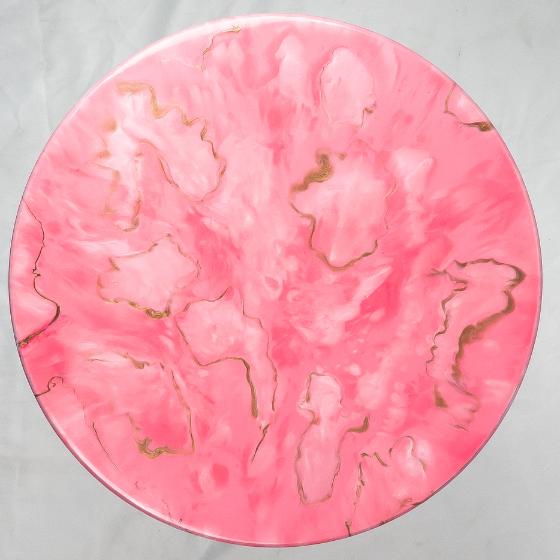 Countertop Tables - Round Pink