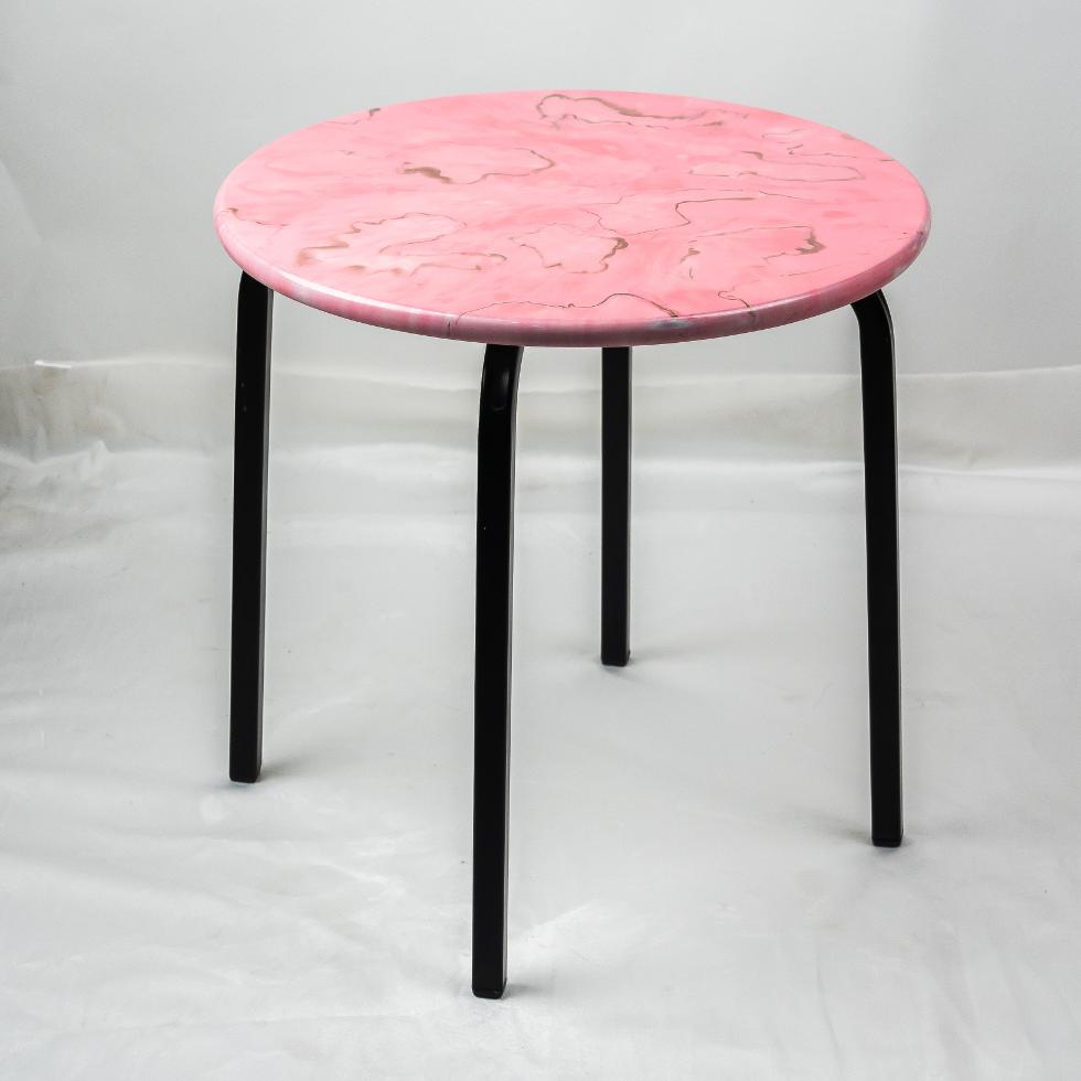 Countertop Tables - Round Pink