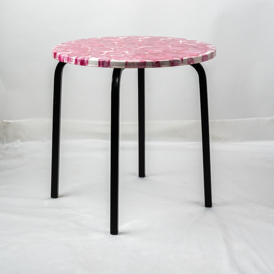 Countertop Tables - Round Magenta