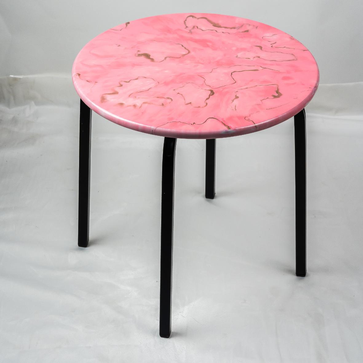 Countertop Tables - Round Pink