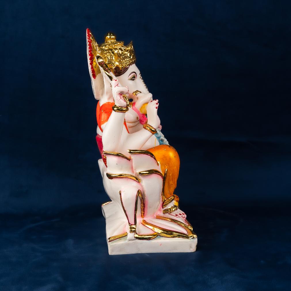 Lord Ganesha Lotus Murti