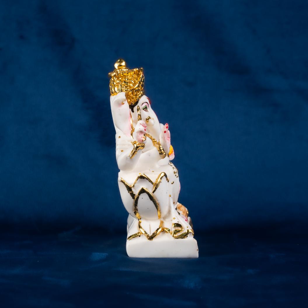 Lord Ganesha Lotus Murti