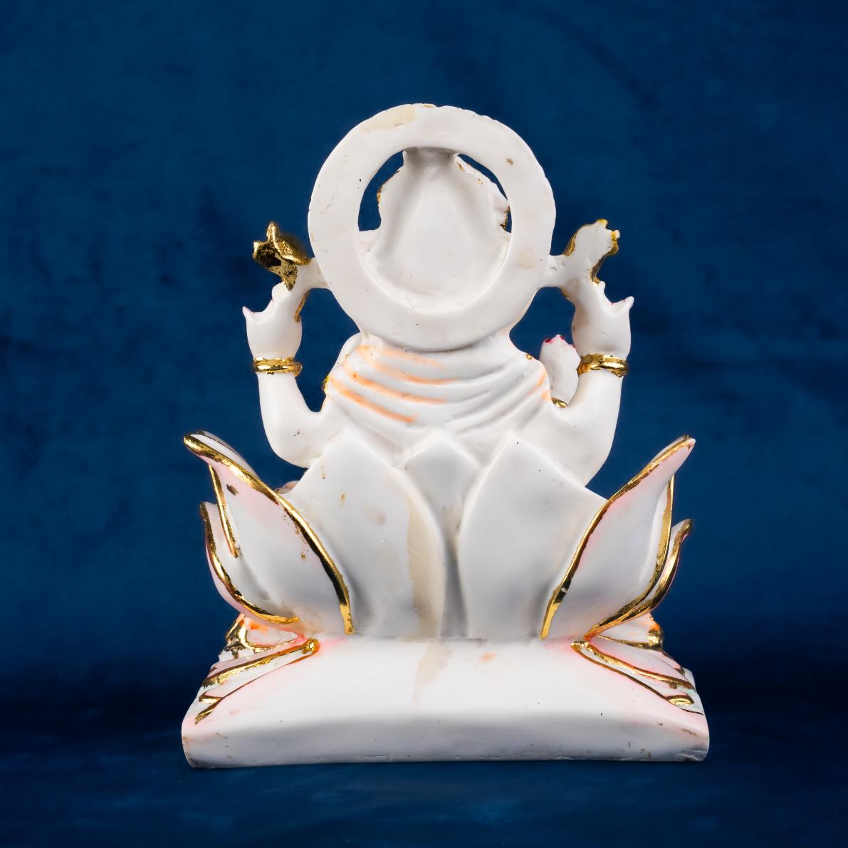 Lord Ganesha Lotus Murti