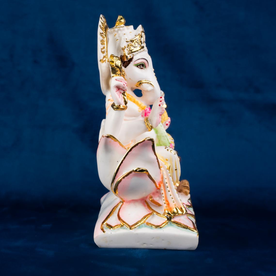 Lord Ganesha Lotus Murti