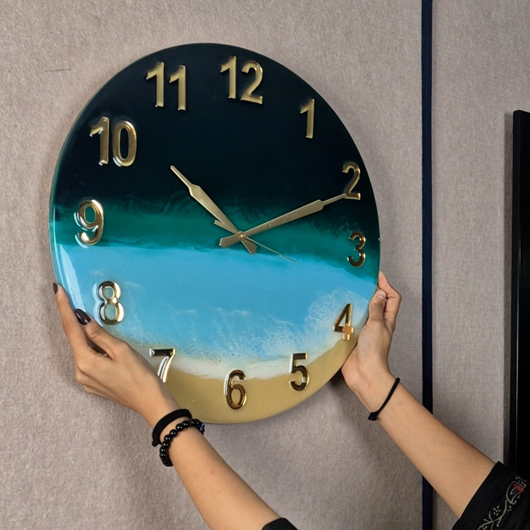 Wall Clock - Beach Sea & Sand